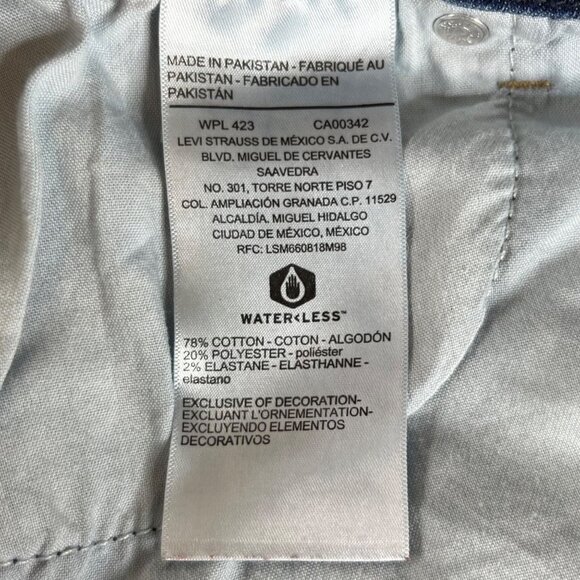 Signature Levi Strauss Womens Cropped Jeans Mid Rise Capri Size 20 - Picture 8 of 10